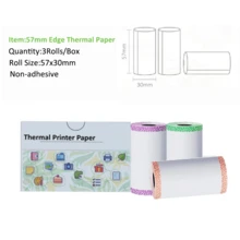 Ink-Free Student Mini-Printer, Office Mobile Thermal Print Photos, Documents, Label Printers, Connected Mobile Android Pocket Machine, Multi-Color Options,Christmas Gift Box