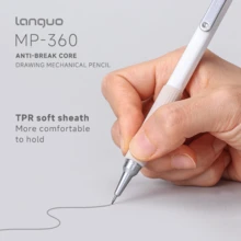 1pc Soft Grip Automatic Mechanical Pencil, 0.3mm/0.5mm/0.7mm/0.9mm Options, For Drawing, Sketching, Art Students, Graphic Design, High-Quality Retractable Pencil With Lead Refill