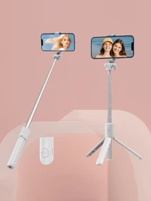 1700 毫米/67 英寸自拍杆无线自拍杆手机三脚架可伸缩支架可折叠单脚架适用于智能手机平衡稳定拍摄直播，带遥控器的自拍杆适用于暑假、旅行、户外活动、直播三脚架