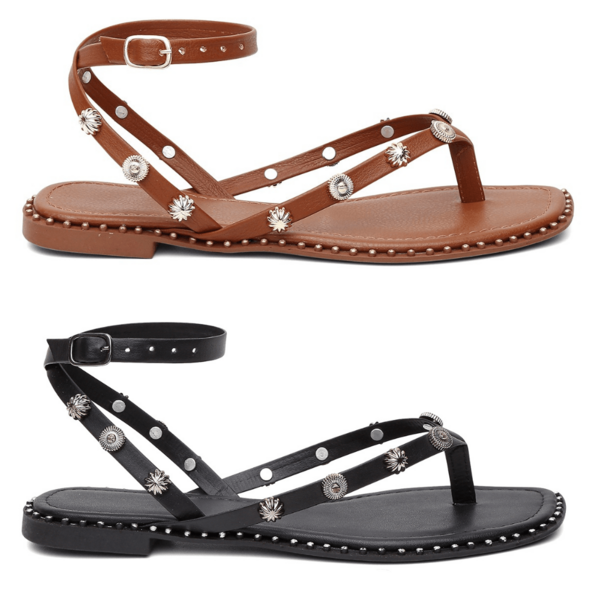 Kit duas Sandália Tipo Rasteira Feminina Casual Confortável