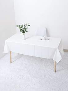 1 pieza Mantel de mesa impermeable, resistente al aceite y al calor, grueso de PE, antiman chas, fácil de limpiar, apto para uso en interiores y picnics al aire libre - Multicolor - Ver 9