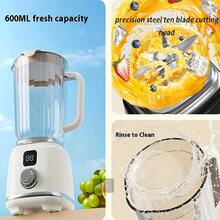 便携式电动榨汁机，双速控制，20.29盎司大容量，无线USB供电，一键清洁，适合制作冰沙、奶昔和鲜榨果汁，是居家和旅行的理想之选，时尚设计，易于清洁，适合忙碌的上班族和健身爱好者。