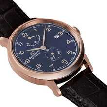 ORIENT Star 自动机械经典手表，皮革表带，蓝色表盘男士手表，货号 RE-AW0005L00B - 藍色 - 查看 2