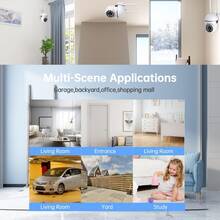 closeli 1MP Wireless WiFi Security Camera, Smart Indoor IP Camera, Baby Monitor, Full Color Night Vision, 2.4GHz, Mobile App Control, Supports IOS/Android/HarmonyOS, Loop Recording, Two-Way Audio, Remote Monitoring