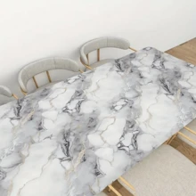 1 卷房间装饰大理石纹防水防油厨房自粘墙贴，台面，抽屉衬垫保护膜，大理石图案家居装饰，装修贴纸可撕墙板，墙纸，壁纸墙贴墙面装饰