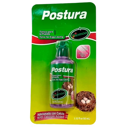 Tónico para la Postura – Estimulante para Puesta de Huevos en Aves Ornamentuarias | Biomaa 65 mL x 20 pzas