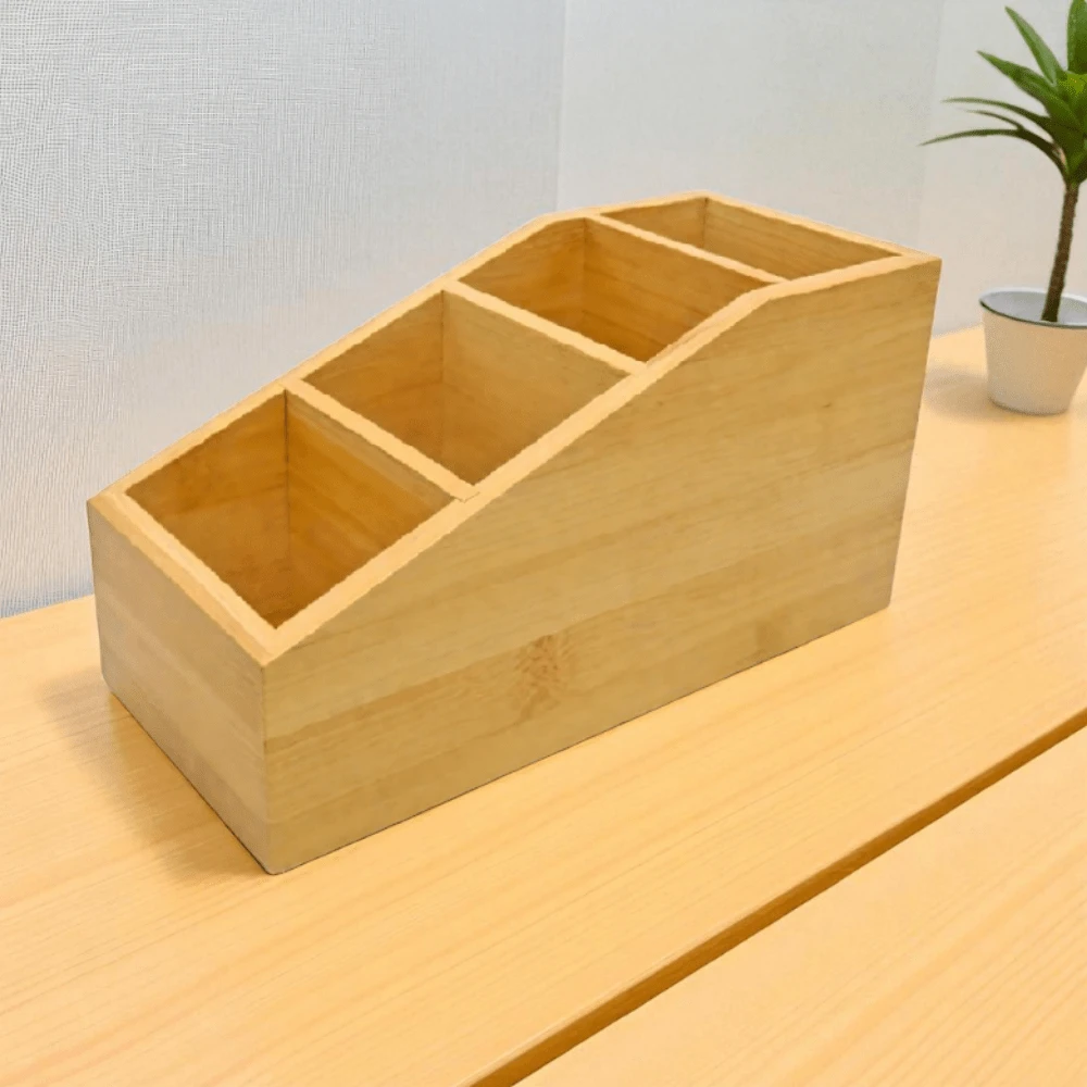 Cosmetic Storage Box & Rack - 竹黃色 - 查看 1