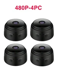 GENAI 1/2/4pcs Home Security Camera -720P WiFi Nanny Cam With Night Vision, Motion Detection, And Home Security For Indoor Outdoor Pet Monitoring - Compact And Discreet Design (Support 2.4GWIFl Only) - Black - View 16