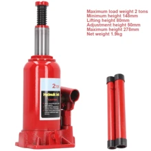 Hydraulischer Stempelwagenheber 2T/5T/10T/20T KFZ Auto Stempelheber Flaschenheber - Rot - Übersicht 11