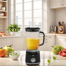 便携式电动榨汁机，双速控制，20.29盎司大容量，无线USB供电，一键清洁，适合制作冰沙、奶昔和鲜榨果汁，是居家和旅行的理想之选，时尚设计，易于清洁，适合忙碌的上班族和健身爱好者。