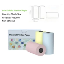 Ink-Free Student Mini-Printer, Office Mobile Thermal Print Photos, Documents, Label Printers, Connected Mobile Android Pocket Machine, Multi-Color Options,Christmas Gift Box