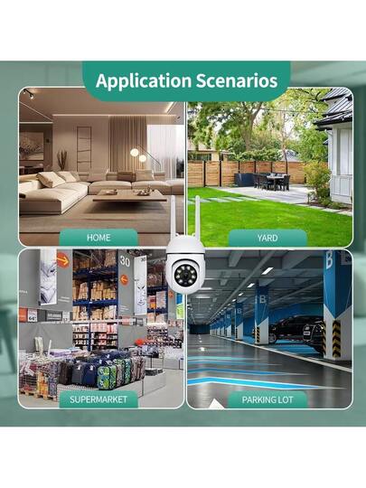 Closeli 1MP Wireless WiFi Security Camera, Slimme Indoor IP Baby Monitor, Full Night Vision, 2.4GHz, Mobile App Control, Supports IOS/ roid/HarmonyOS, Loop Recording, Two Way Audio, Remote Monitoring view 5