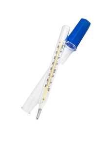 12 PIEZAS de Termómetro Material de Vidrio Uso Rectal, Bucal y Axilar Clínico Alta Precisión en Grados Centígrados - Blanco - Ver 2