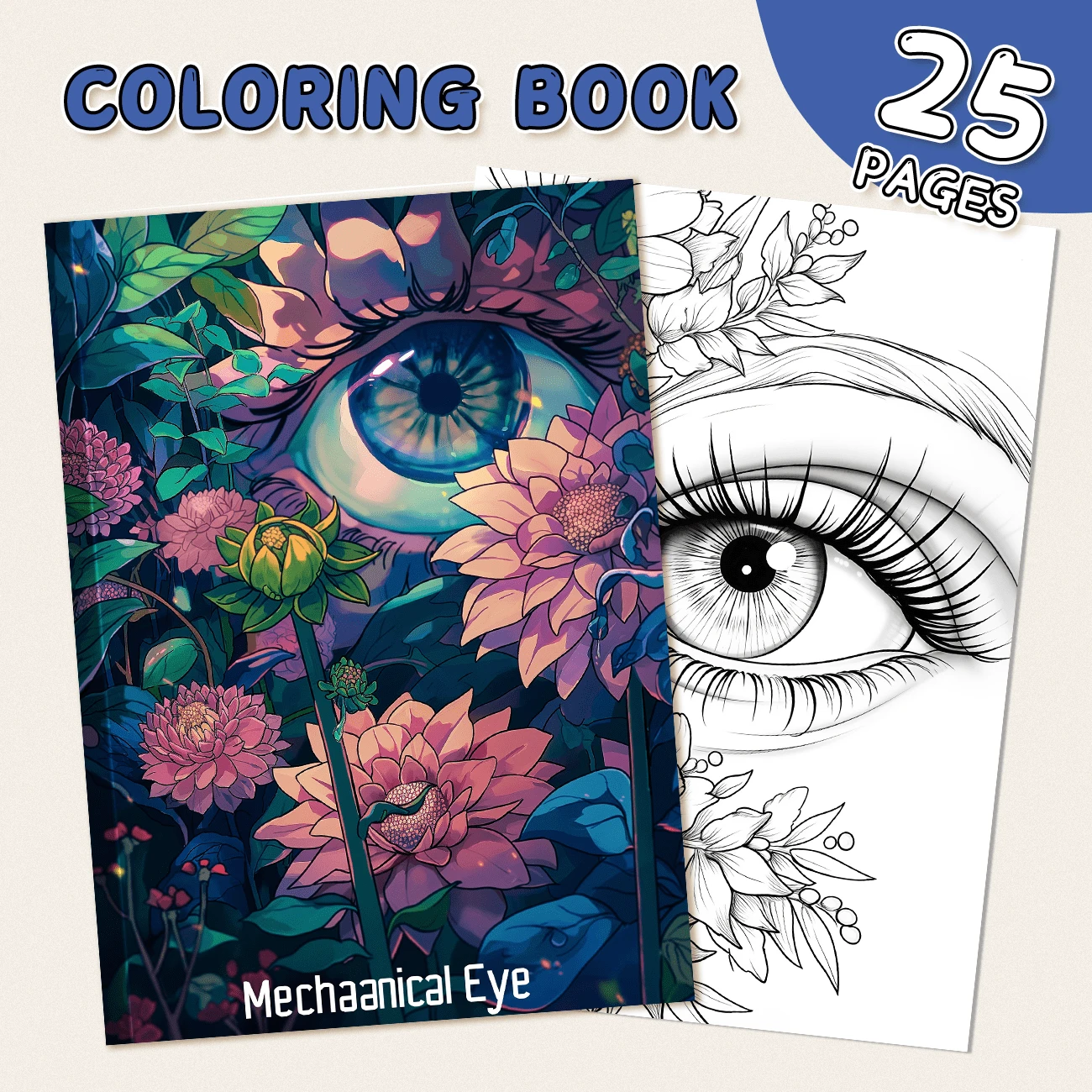 25 Pages Premium Thick Mandala Coloring Book With Rich Illustrations, Art Sketchbook With Single-Sided Illustrations, Suitable For Adults And Teenagers, Suitable For Relaxation And Creativity, Ideal Gift For Halloween, Thanksgiving, Christmas And Other Holiday Parties,Mother's Day,Mom's Gift,Back To School,School Supplies