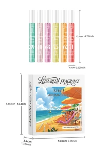 10毫升数码香水喷雾套装，散发清新淡雅的花果香氛。便携设计，非常适合用作衣柜、卧室、浴室、车内、约会或旅行的家居香氛，也可用于日常除臭和增香。也可作为精美的圣诞礼物或生日礼物。 - 多種香味 - 查看 5