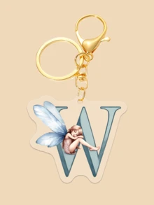 Dieser Acryl-Schlüsselanhänger mit Beschriftung, der ein Blumenfee-Muster zeigt, ist perfekt für Mädchen. Er kann als Kopfhörer-Anhänger, Tasche-Anhänger oder Auto-Schlüsselanhänger verwendet werden und ist damit ein tolles Geburtstagsgeschenk für Mitschüler, Freunde oder Kollegen.