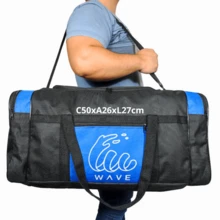 Large Reinforced Gym Work Bag Travel Bag - Màu xanh lam - Xem 1