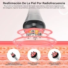 Máquina de Cavitación 9 En 1, Dispositivo de Radiofrecuencia de Cavitación 40K, Máquina de Belleza y Estiramiento de La Piel de Todo El Cuerpo, Máquina Multifuncional de Eliminación de Celulitis - Plateado - Ver 5