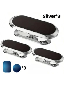 1 Stück/2 Stücke/3 Stücke Universeller Multifunktions 360° drehbarer Aluminium-Legierungs Magnetische Kfz Handy Halterung, geeignet für Armaturenbrett und Lüftungsschlitze, einfache Installation, starker Klebstoff, stabil und praktisch, GPS-Navigations Handyhalterung, kompatibel mit iPhone 16/15 Pro Max Plus und anderen Smartphones