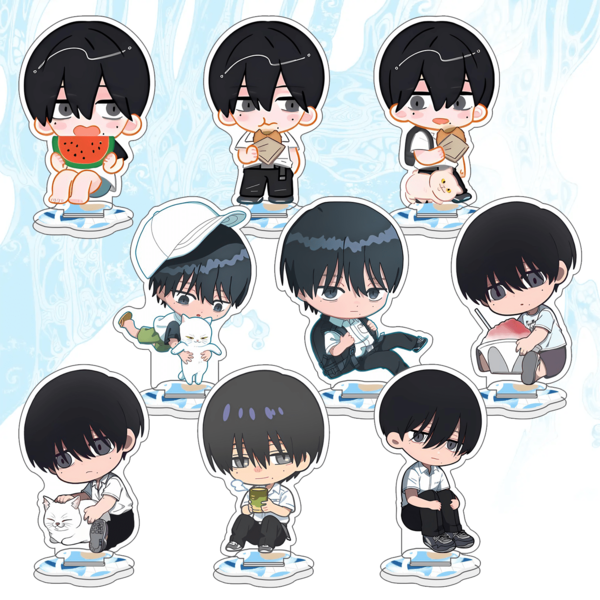 Llavero de anime de la mujer La muerte de Hikaru en verano, llavero acrílico divertido para hombre, colgante de llavero, accesorio, regalo para amigos