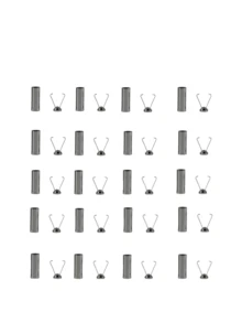 DIY Bag Accessories, Metal Rope Lock End Cap - Multifunctional Spring Stop Buckle For Bags, Jackets, Puffer Jackets, Sweaters, Pants And Hats - Easy To Use, Durable - Available In Multiple Colors (Black, Gold, Dark Gray, Silver)Metal Bell Rope Buckle Round Straight Buckle Decorative Buckle Sweater Pants Hanger Hat Rope Drawstring Clip Buckle. - Multicolor - View 37