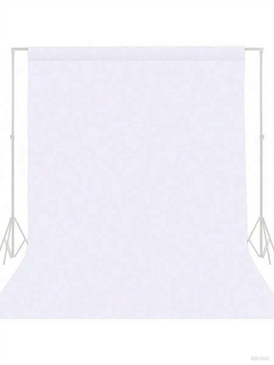 Tela de fondo blanca de poliéster de alta densidad, sin costuras, lavable, pantalla de fondo fotográfico para bodas, cumpleaños, aniversarios, graduaciones, fiestas, estudios de fotografía y video - No se necesita electricidad, sin plumas - Cortina versátil para eventos de Navidad, Halloween, Pascua y Acción de Gracias - Blanco - Ver 1