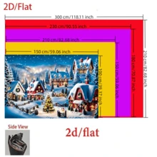 1pc 2026 Christmas Miracle Town Photography Backdrop, Polyester Material, New Year Christmas Party Decoration, Indoor/Outdoor, Garden, Christmas Tree Wall Decor, Home Party Supplies Hanging Banner, Merry Christmas Studio Photography Background, Anniversary