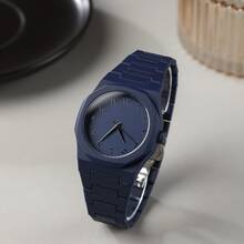 2025 New Luxury Quartz Watch For Men, Octagonal Fashionable Quartz Watch With Black Artistic Font Dial, Suitable For Daily Matching, Great Gift For Boyfriend, Valentine's Day, Friends