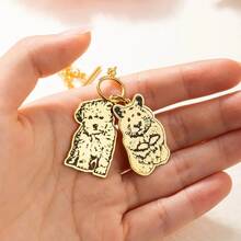 1pc Customized Pet Photo Dog Tag Pendant Necklace, Stainless Steel Material, Can Be Used As Memorial Jewelry, Learning Supplies, Back To School Gift, Office Supplies, School Supplies, Classroom Supplies, Teacher Gift, College Supplies, Coworker Gift, Dorm Supplies, Gift For Teacher, Gift For Boys - Bracelet Full Body Multi-color - View 3