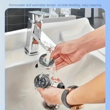 Faucet Extender With Detachable Shower Head - Durable Plastic Bathroom Adapter, No Electricity Needed, Easy Installation, Perfect Gift For Fall, Halloween And Christmas, Pet Bathing Accessory, Modern Bathroom Fixture, Stylish Design - Multicolor - View 6