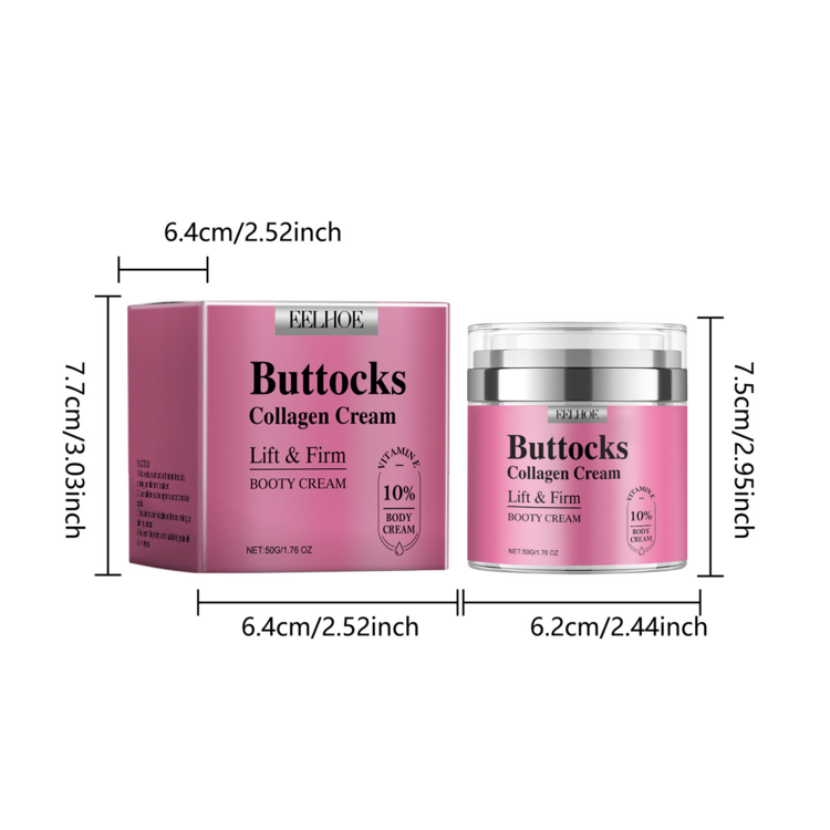 Collagen Butt Lifting Cream, Moisturizing, Firming, Nourishing Buttocks Skin, Shaping Alluring Buttocks - Pink - View 2