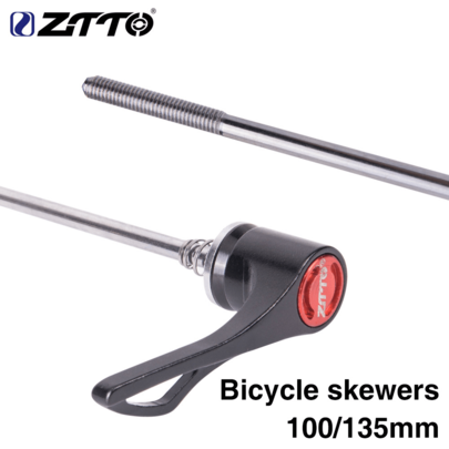 ZTTO 1 Pair Bicycle Parts Road Bike QR Screw Skewers 100 135mm Axle DT Quick Release Skewer Lever MTB Mountain Bikes Accessories