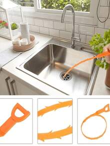 1/3/6 szt. Haczyk do udrażniania rur, łapacz włosów, szczotka do czyszczenia zlewu i rur, narzędzia do udrażniania rur, udrażnianie zlewu, środek do usuwania włosów z rur, sztyft do czyszczenia rur, środek do czyszczenia rur Snake Drain, narzędzia do udrażniania rur, do umywalek, toalet, łazienek i kuchni, wystrój łazienki, wystrój jesienny, powrót do szkoły, akcesoria łazienkowe, gadżety kuchenne