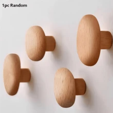 Bộ 4 móc treo quần áo bằng gỗ óc chó/gỗ sồi, giá gỗ thủ công dùng để treo túi xách, khăn tắm, mũ - Giá treo quần áo gắn tường chắc chắn, móc treo quần áo, giá đựng đồ dùng phòng tắm, giá để đồ trong tủ quần áo, thiết kế đơn giản, tiết kiệm không gian, chống trượt - Dễ dàng lắp đặt, trang trí nhà đa năng, phù hợp cho nhà ở, phòng ngủ, tường, phòng, văn phòng, ký túc xá, phòng khách và nhiều nơi khác. - Nhiều màu - Xem 14