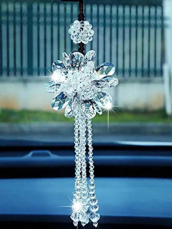 1 pièce d'attrapeur de soleil papillon en améthyste, pendentif de parfum de voiture, attrapeur de soleil en cristal, pendentif de rétroviseur, pendentif d'attrapeur de soleil de rétroviseur de voiture, cadeau de la Saint-Valentin, accessoire de voiture