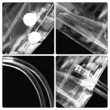 Reusable PVC Plastic Gift Bags, 10 Pack - Trong sáng - Xem 6