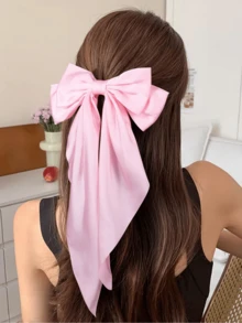 1/4件套女士大蝴蝶结发夹，黑色、粉色、红色、白色，丝带蝴蝶结发夹，发饰，派对装饰，母亲节时尚，日常派对，时尚发爪，发夹，学习用品，新年 - 彩色 - 查看 10
