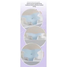 Butterfly Pillow Slow Recovery Memory Cotton Neck - Màu Xám nhạt - Xem 3