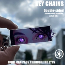 Llaveros acrílicos KATSEYE, productos de mercancía para fans de KPOP, diseño de ojo translúcido, se pueden usar como adornos de bolso, decoraciones de llavero, artículos de fans de conciertos, regalos pequeños y exquisitos para amigos fans