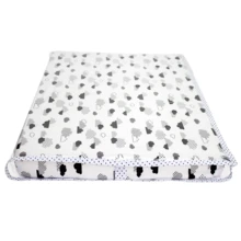 Trocador Higiene 68x45 Bebê Cômoda Capa Moderno Nuvem Preto Unissex