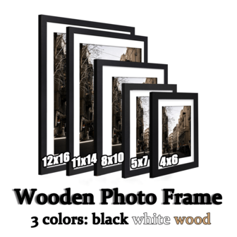 1/3Pcs 4x6/5x7/8x10 Photo Frame Set | Black Frame, White Frame & Wood Frame Included | Versatile For Wall Mount & Tabletop Display | Ideal For Home Decor, Memory Showcasing, Home Decor Living Room, Bedroom Accessories, Picture Frames For Wall