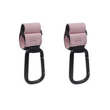2 móc treo xe đẩy em bé bằng da và hợp kim nhôm, móc treo tiện lợi cho xe đẩy để treo túi đựng tã, phụ kiện đa năng cho xe đẩy em bé, ô tô hoặc xe đẩy hàng - Nhiều màu - Xem 20