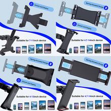 xnyocn Soporte para tableta y teléfono móvil en la ranura del CD del coche, soporte de navegación del reproductor de CD del coche de plástico ABS con rotación de 360°, disponible en múltiples modelos