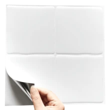 WalDecoo 1/4/10/20 قطعة من بلاط الموزاييك متعدد الألوان، مقاوم للماء وللبقع، قابل للتقشير واللصق، سهل التركيب DIY. ملصقات بلاط جدران لاصقة ذاتية للمطبخ والحمام للتزيين في المناسبات