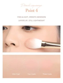 Dasique 4-Color Matte Blush Palette, High Color Payoff, Long-Lasting, Natural Glow, Lightweight & Breathable, Vegan Formula, Fashionable Makeup Brand, Christmas Holiday Essential - #03 Pha trộn đào - Xem 5