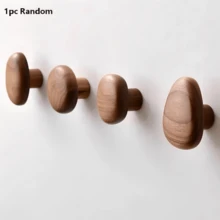 Bộ 4 móc treo quần áo bằng gỗ óc chó/gỗ sồi, giá gỗ thủ công dùng để treo túi xách, khăn tắm, mũ - Giá treo quần áo gắn tường chắc chắn, móc treo quần áo, giá đựng đồ dùng phòng tắm, giá để đồ trong tủ quần áo, thiết kế đơn giản, tiết kiệm không gian, chống trượt - Dễ dàng lắp đặt, trang trí nhà đa năng, phù hợp cho nhà ở, phòng ngủ, tường, phòng, văn phòng, ký túc xá, phòng khách và nhiều nơi khác. - Nhiều màu - Xem 12