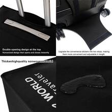 1pc Luggage Cover Non-Woven Suitcase Protector Baggage Dust Cover Suitable For 20-30 Inch Trolley Case Scratch-Resistant Luggage Protector Covers Rose Gold Initial Letter Pattern Travel Accessories Back To School Essentials