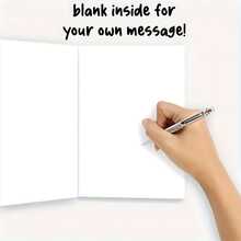 1pc Christmas Holiday Cockapoo Dog Greeting Card - Personalized Cartoon Design For Christmas And New Year's, Paper Card With Envelope, Multi-Occasion Fantasy Theme For Family, Friends, And Anyone - Multicolor - View 2