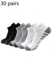 情人节礼物 6 双男士短袜，时尚高品质，低帮圆领踝袜，透气网眼，广泛用于运动和户外活动，休闲男士船袜。