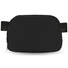 简约时尚女士腰包大容量斜挎包带扣可调节肩带